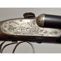 Chasse & Tir sportif FUSIL CHASSE LUXE CHARLIN  AUTOMATIQUE 8 HIRONDELLES  CALIBRE 12/70  années 70  GRAVURE ANIMALIERE par CHAB