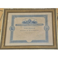 ANTIQUITES REGIS DARNE CADRE  DIPLOME  PRIX DU MERITE  A L'EXPOSITION  INTERNATIONALE  DE MILAN  EN1906 {PRODUCT_REFERENCE} - 1