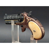 Catalogue Magasin LUXUEUX PISTOLET REMINGTON DOUBLE DERRINGER Gravé Doré en COFFRET  Calibre 41RF  RIMFIRE - US XIXè {PRODUCT_RE