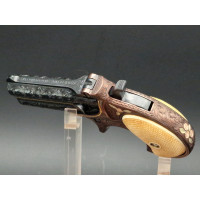 Catalogue Magasin LUXUEUX PISTOLET REMINGTON DOUBLE DERRINGER Gravé Doré en COFFRET  Calibre 41RF  RIMFIRE - US XIXè {PRODUCT_RE