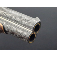 Catalogue Magasin LUXUEUX PISTOLET REMINGTON DOUBLE DERRINGER Gravé Doré en COFFRET  Calibre 41RF  RIMFIRE - US XIXè {PRODUCT_RE