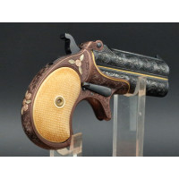 Catalogue Magasin LUXUEUX PISTOLET REMINGTON DOUBLE DERRINGER Gravé Doré en COFFRET  Calibre 41RF  RIMFIRE - US XIXè {PRODUCT_RE