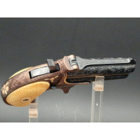 Catalogue Magasin LUXUEUX PISTOLET REMINGTON DOUBLE DERRINGER Gravé Doré en COFFRET  Calibre 41RF  RIMFIRE - US XIXè {PRODUCT_RE