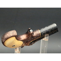 Catalogue Magasin LUXUEUX PISTOLET REMINGTON DOUBLE DERRINGER Gravé Doré en COFFRET  Calibre 41RF  RIMFIRE - US XIXè {PRODUCT_RE