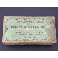 Rechargement RARE BOITE MUNITION CALIBRE 44 FUSIL HENRY RIFLE NEW HEAVEN NUMERO 44/100 {PRODUCT_REFERENCE} - 2
