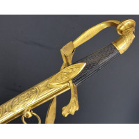 Archives  SABRE DE LUXE D'OFFICIER SUPERIEUR DE MARINE à GODRONS EPOQUE CONSULAT - FRANCE PREMIER EMPIRE {PRODUCT_REFERENCE} - 3