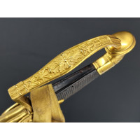 Archives  SABRE DE LUXE D'OFFICIER SUPERIEUR DE MARINE à GODRONS EPOQUE CONSULAT - FRANCE PREMIER EMPIRE {PRODUCT_REFERENCE} - 5