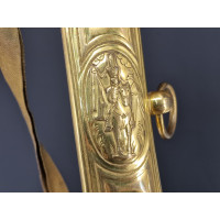 Archives  SABRE DE LUXE D'OFFICIER SUPERIEUR DE MARINE à GODRONS EPOQUE CONSULAT - FRANCE PREMIER EMPIRE {PRODUCT_REFERENCE} - 2