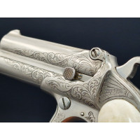 Armes de Poing LUXUEUX PISTOLET REMINGTON DOUBLE DERINGER Gravé Nickelé Calibre 41 RIMFIRE - US XIXè {PRODUCT_REFERENCE} - 8