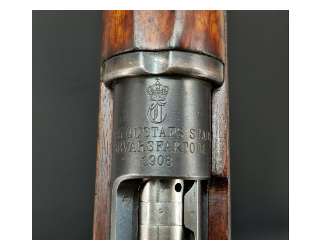 Armes Longues FUSIL MAUSER 1896 CARL GUSTFAF  de 1908  Calibre 6.5X55 MONOMATRICULE  - Suède XIXè {PRODUCT_REFERENCE} - 5