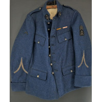 Militaria VAREUSE DE SERGENT DU 28è BATAILLON DES CHASSEURS MODELE 1916 FRANCE PREMIERE GUERRE MONDIALE {PRODUCT_REFERENCE} - 1