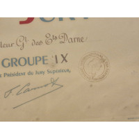 ANTIQUITES REGIS DARNE DIPLOME DE MEMBRE DU JURY EXPOSITION ARTS ET TECHNIQUE PARIS 1937 {PRODUCT_REFERENCE} - 3
