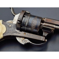 Armes de Poing REVOLVER DE LUXE CALIBRE 7mm A BROCHE BELGIQUE XIXè {PRODUCT_REFERENCE} - 1