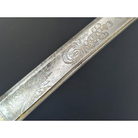 Armes Blanches SABRE OFFICIER D'ARTILLERIE MODELE AN IX À LA CHASSEUR MANUFACTURE IMPÉRIALE DU KLINGENTHAL  - FRANCE CENTS JOURS