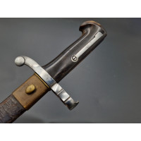 Militaria BAIONNETTE FUSIL DE CHASSE DOUBLE LAME YATAGAN CONTRE TRANCHANT vers 1860 - FRANCE XIXè {PRODUCT_REFERENCE} - 1