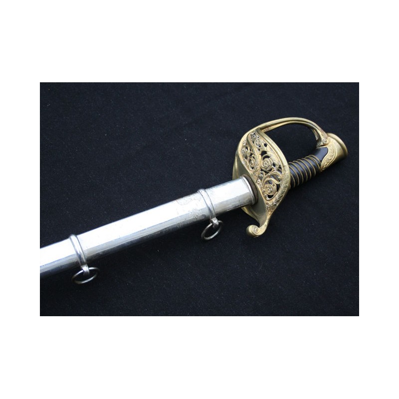 SABRE OFFICIER ETAT MAJOR Mle 1855 CHATELLERAULT - Fr II Empire SABRE OFFICIER ETAT MAJOR Mle 1855 CHATELLERAULT - Fr II Empire
