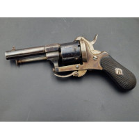 Armes de Poing PETIT REVOLVER DE POCHE CALIBRE  5mm A BROCHE  type LEFAUCHEUX - BELGIQUE XIXè {PRODUCT_REFERENCE} - 2