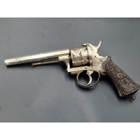 Armes de Poing REVOVLER CALIBRE 9MM A BROCHE FINITION LUXE GRAVE NICKELE - BELGIQUE XIXè {PRODUCT_REFERENCE} - 1