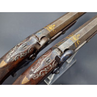 Armes de Poing PAIRE DE PISTOLETS D'OFFICIER A PERCUSSION EN COFFRET SIGNEE TOUFON - FRANCE XIXè {PRODUCT_REFERENCE} - 7