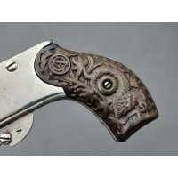Armes de Poing PISTOLET CHUCHU SYSTEME POIVRIERE PERCUTION ROTATIVE 4 CANONS CALIBRE 22 COURT  -  BELGIQUE XIXè {PRODUCT_REFEREN