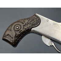 Armes de Poing PISTOLET CHUCHU SYSTEME POIVRIERE PERCUTION ROTATIVE 4 CANONS CALIBRE 22 COURT  -  BELGIQUE XIXè {PRODUCT_REFEREN