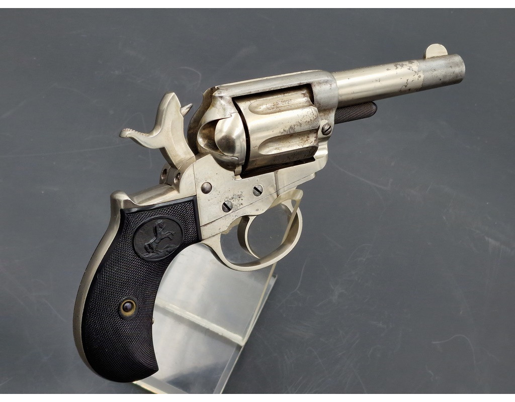 Armes de Poing REVOLVER COLT LIGHTNING 1877 SHERIFF 3.5 Pouces Calibre 38 Long Colt ETCHED PANEL EN COFFRET 1879 - US XIXè {PROD