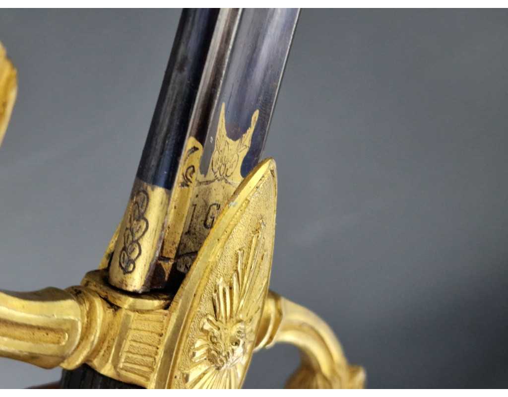 SABRE A LA MARENGO DE LOUIS DE SURVILLE COLONEL DE LA GARDE NATIONA...