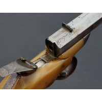 Armes de Poing PISTOLET DE SALON    FAURE LEPAGE A PARIS   CARCASSE MONOBLOC  CORNE BLONDE Calibre 22 FLOBERT - FRANCE XIXè {PRO