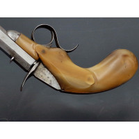 Armes de Poing PISTOLET DE SALON    FAURE LEPAGE A PARIS   CARCASSE MONOBLOC  CORNE BLONDE Calibre 22 FLOBERT - FRANCE XIXè {PRO