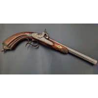 Armes de Poing PISTOLET DE DUEL OU DE TIR PLATINE A PERCUSSION CANON DAMAS RUBAN CROSSE RENAISSANCE {PRODUCT_REFERENCE} - 1