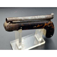 Armes de Poing COUTEAU PISTOLET A PERCUSSION CALIBRE 8mm LAME NOGENTAISE LANGRES vers 1850 - FRANCE XIXè {PRODUCT_REFERENCE} - 8