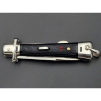 Coutellerie COUTEAU PLIANT ANCIEN à OUVERTURE AUTOMATIQUE BARGEON INOX FRANCE ANNEES 60 {PRODUCT_REFERENCE} - 2