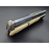 Armes de Poing COUTEAU PISTOLET A PERCUSSION CALIBRE 6mm LAME NOGENTAISE LANGRES vers 1850 - FRANCE BELGIQUE XIXè  - 7