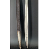 Militaria RARE LONGUE  BAIONNETTE  DE CHASSE LAME  YATAGAN   VERROU A GLISSIERE   FRANCE XIXè {PRODUCT_REFERENCE} - 2