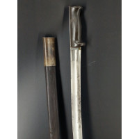 Militaria RARE LONGUE  BAIONNETTE  DE CHASSE LAME  YATAGAN   VERROU A GLISSIERE   FRANCE XIXè {PRODUCT_REFERENCE} - 5