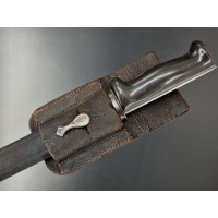 Militaria RARE LONGUE  BAIONNETTE  DE CHASSE LAME  YATAGAN   VERROU A GLISSIERE   FRANCE XIXè {PRODUCT_REFERENCE} - 11