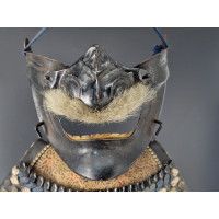 Art Japon MEMPO JAPONAIS MASQUE ARMURE DE SAMOURAI  EPOQUE EDO JAPON {PRODUCT_REFERENCE} - 1