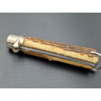 Coutellerie COUTEAU PLIANT ANCIEN à OUVERTURE AUTOMATIQUE BARGEON INOX FRANCE ANNEES 60 {PRODUCT_REFERENCE} - 1