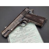 Armes Neutralisées WW1 PISTOLET   COLT 1911  45ACP   ARMEE FRANCAISE SERIE X    NEUTRALISATION DESACTIVATION  UE2023  CULASSE MO