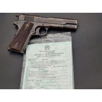Armes Neutralisées WW1 PISTOLET   COLT 1911  45ACP   ARMEE FRANCAISE SERIE X    NEUTRALISATION DESACTIVATION  UE2023  CULASSE MO