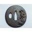 TSUBA EN FER POUR SABRE WAKIZASHI JAPON PERIODE EDO