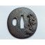 TSUBA EN FER POUR SABRE WAKIZASHI JAPON PERIODE EDO