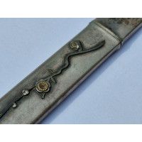 Art du Japon KOZUKA EN ARGENT BRANCHE FLEURS CERISIER MANCHE COUTEAU SABRE JAPONAIS TANTO WAKIZASHI KATANA JAPON PERIODE EDO {PR