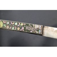 Coutellerie COUTEAU PLIANT 18è DOUBLE LAMES ACIER et ARGENT POINCON de CAEN - FRANCE vers 1780 {PRODUCT_REFERENCE} - 10