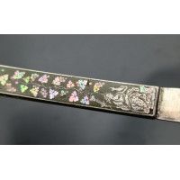 Coutellerie COUTEAU PLIANT 18è DOUBLE LAMES ACIER et ARGENT POINCON de CAEN - FRANCE vers 1780 {PRODUCT_REFERENCE} - 11