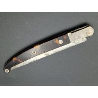 Coutellerie PETIT COUTEAU PLIANT  ECAILLE FERMETURE A MOUCHE  -  FRANCE XIXè {PRODUCT_REFERENCE} - 2