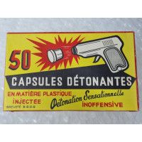 Cartouches Collection 50 CAPSULES DETONANTES  BREVETE S.G.D.G  PISTOLET PETARD COLLECTOR {PRODUCT_REFERENCE} - 1