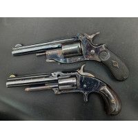 Armes de Poing COFFRET DEUX REVOLVERS   CLAUDIN A PARIS  38 BLD DES ITALIENS    CALIBRE 32RF  RIMFIRE  S&W  -  FRANCE XIXè {PROD