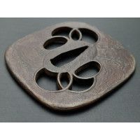 Art Japon TSUBA MOKUME  SIGNATURE KUNINAGA ORFEVRE PROVINCE MUSASHI TOKYO  JAPON EDO XIXè {PRODUCT_REFERENCE} - 2