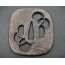 TSUBA MOKUME  SIGNATURE KUNINAGA ORFEVRE PROVINCE MUSASHI TOKYO  JAPON EDO XIXè